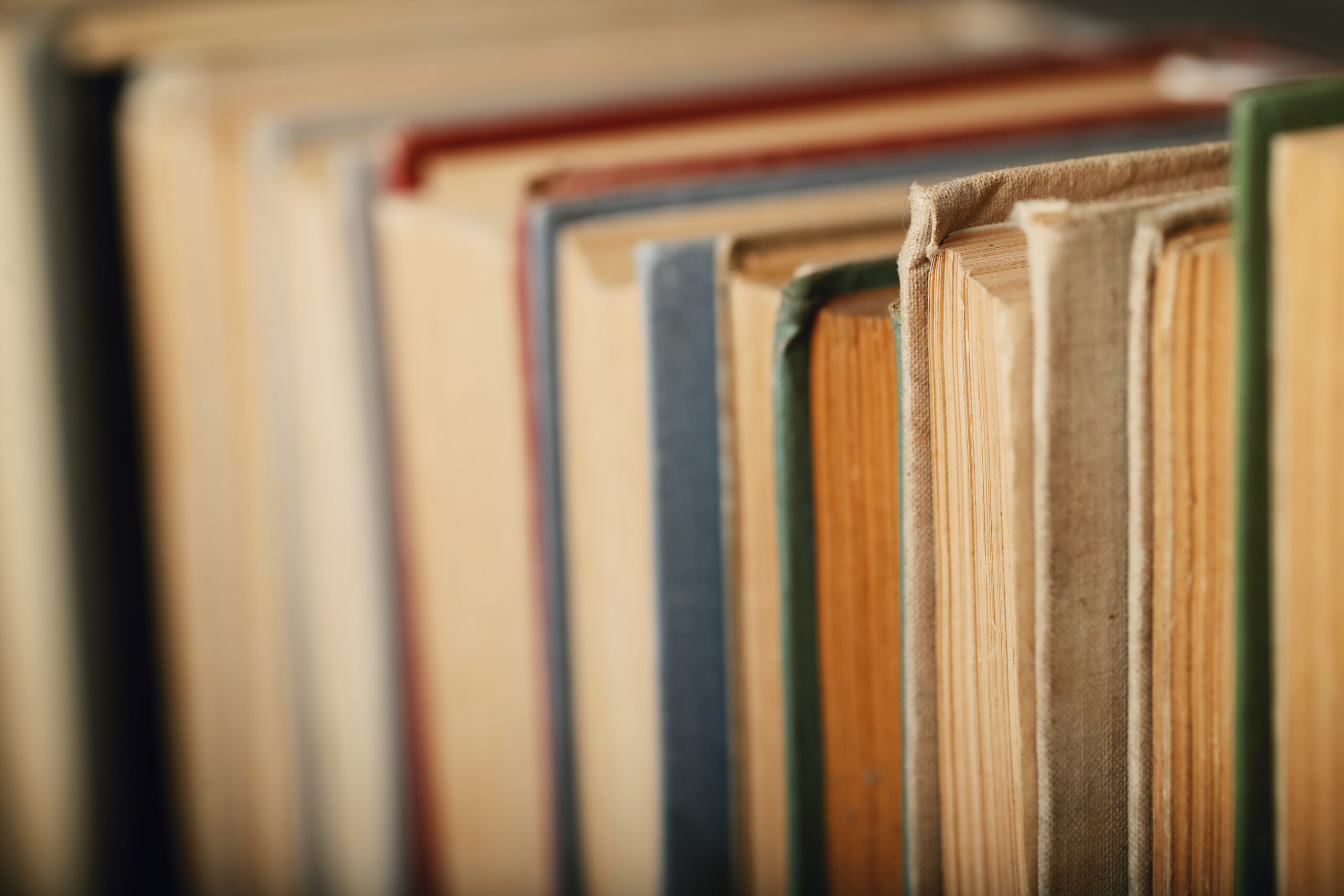 Books on a book shelves